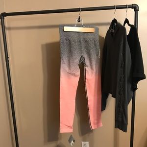 Gymshark Ombré Seamless Legging peach pink. Size S